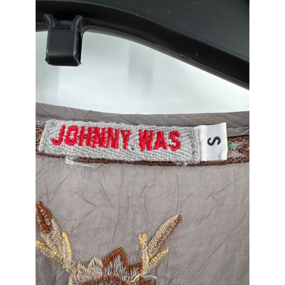 Johnny Was collection carnation blouse top brown size Small - Picture 2 of 10